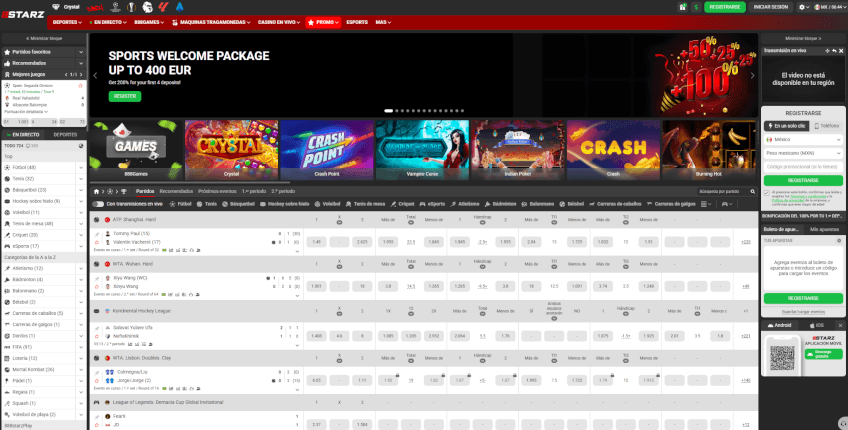 Página web de 888starz